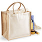 Printers' Midi Jute bag - Natural