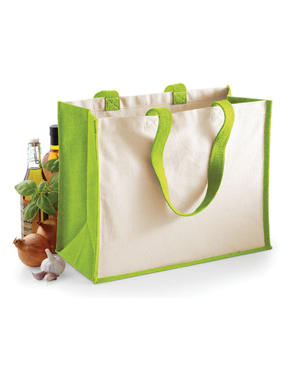 Printers' Jute Classic Shopper - Apple Green