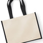 Printers' Jute Classic Shopper - Black