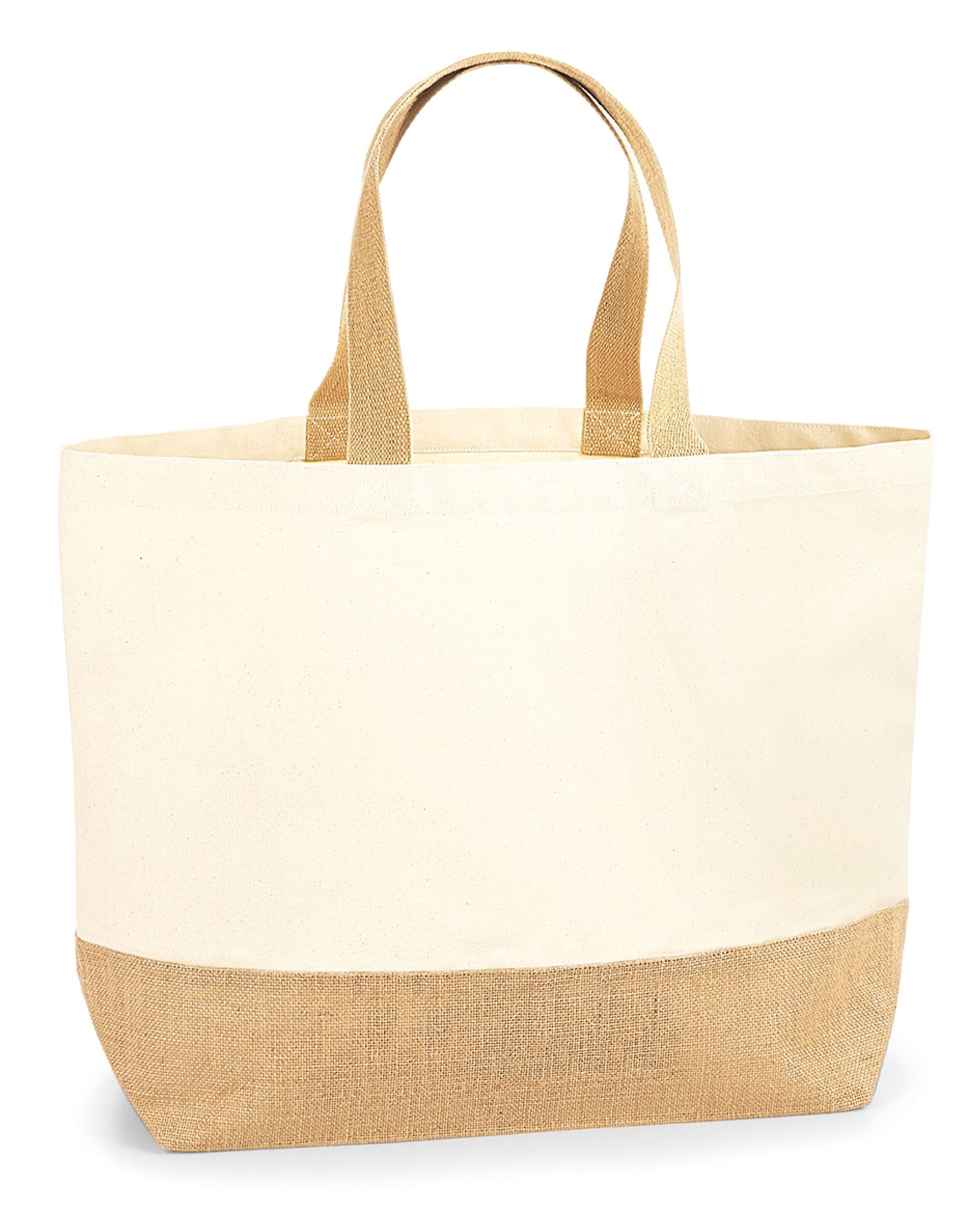 Jute Base Canvas Tote XL - Natural