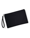 Canvas Wristlet Pouch - Black/Black