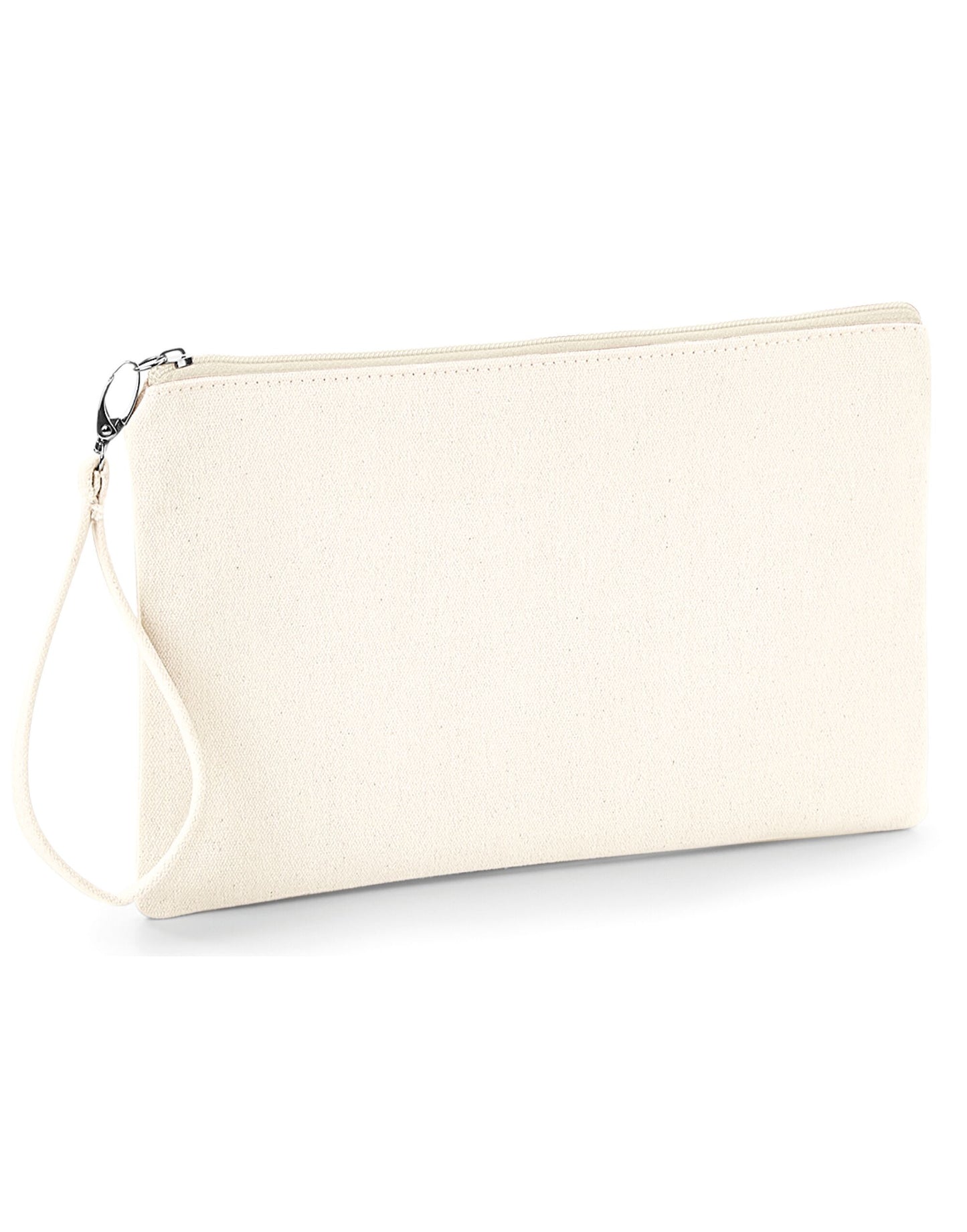 Canvas Wristlet Pouch - Natural/ Natural