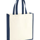 Gallery Canvas Tote - Natural/French Navy