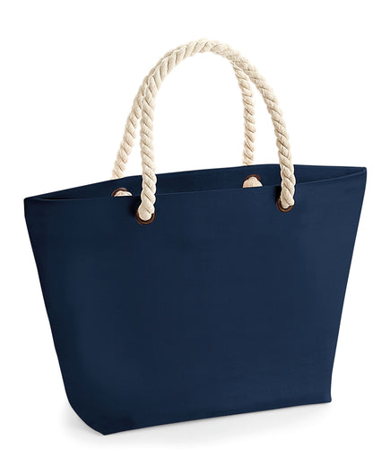 Nautical Beach Bag - French Navy