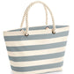 Nautical Beach Bag - Natural/ Grey