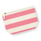 Nautical Accessory Bag - Natural/ Pink