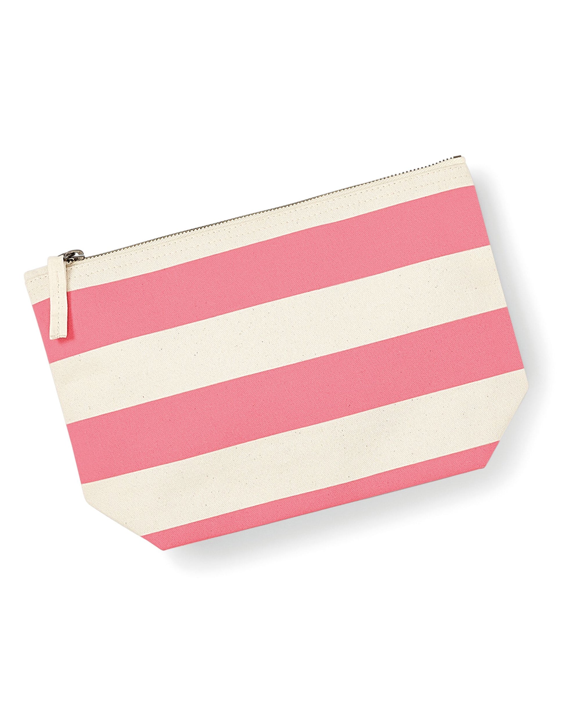 Nautical Accessory Bag - Natural/ Pink