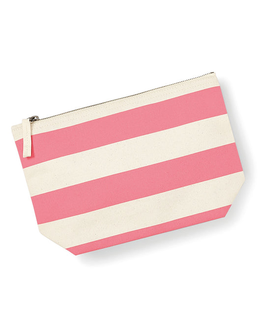 Nautical Accessory Bag - Natural/ Pink