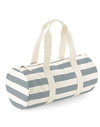 Nautical Barrel Bag - Natural/ Grey