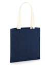 EarthAware® Organic Bag for Life - Contrast Handles - French Navy/ Natural
