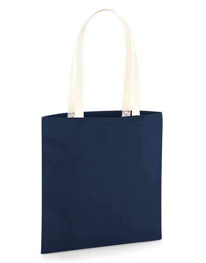 EarthAware® Organic Bag for Life - Contrast Handles - French Navy/ Natural