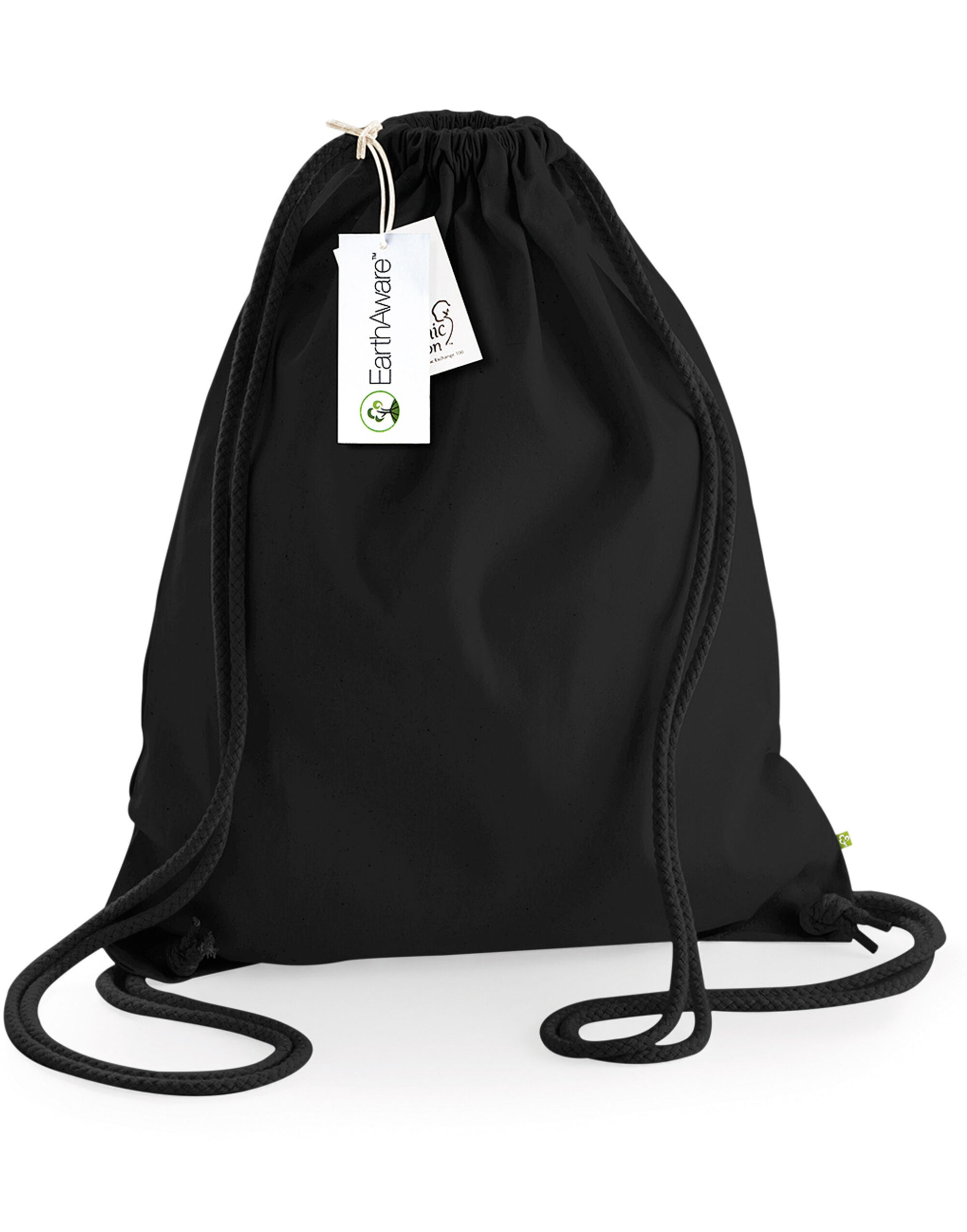 EarthAware® Organic Gymsac - Black/Black