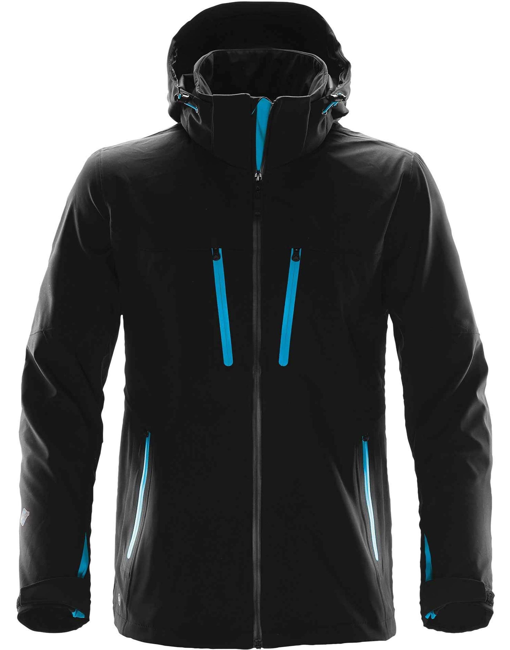 Men's Patrol Softshell - Black/Electric Blue