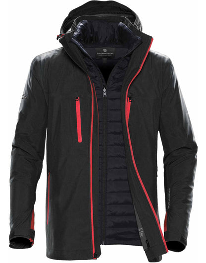 Men's Matrix System Jacket - Black/Bright Red